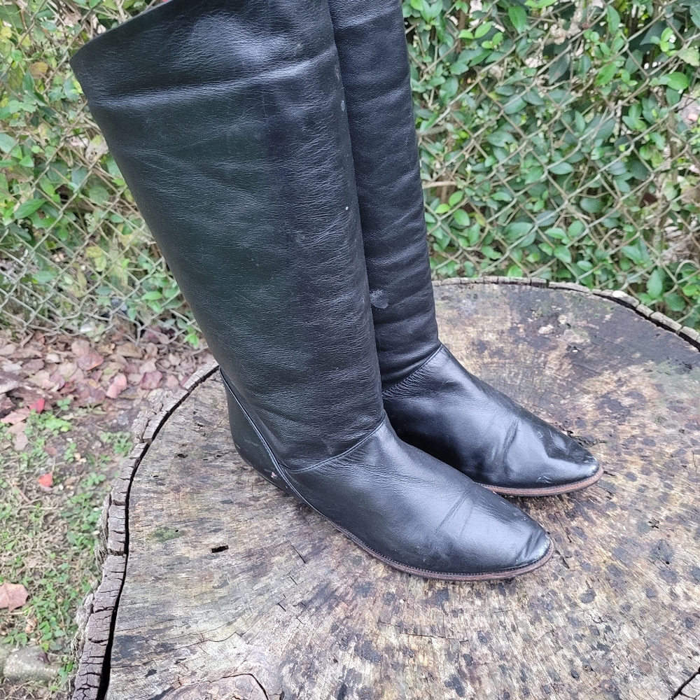 Women Vintage Leather Ankle Slouch Boots Size 7M/Women Leather Boots/Ankle Boots